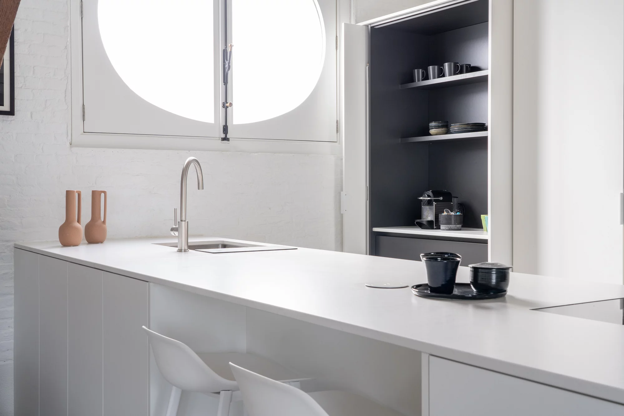 Vika keuken en badkamer moderne keuken nano wit mat